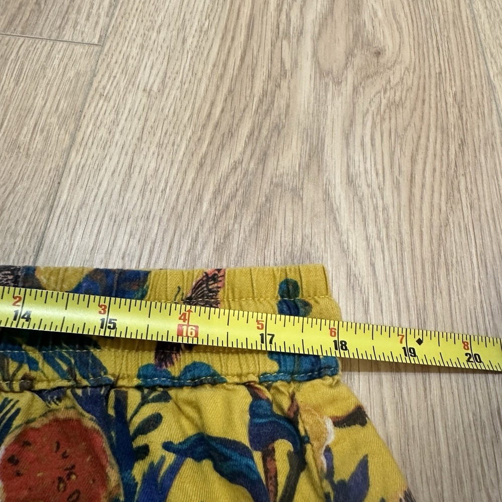 Anthropologie Nathalie Lete Yellow Floral Butterfly Lounge Pajama Pants XL - Picture 5 of 6